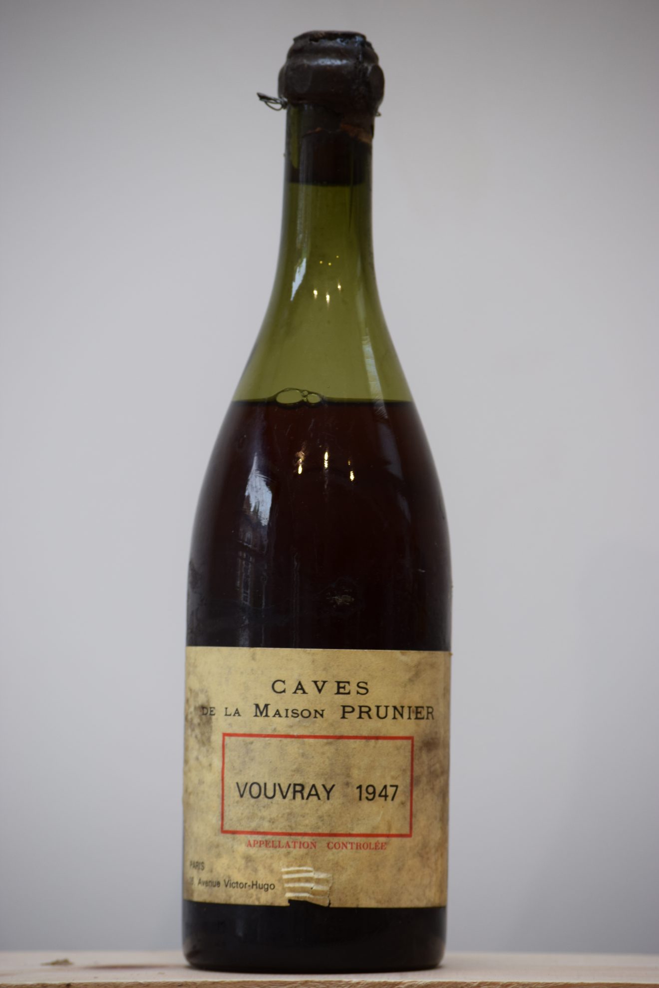 1947 Vouvray Prunier Nemo Wine Cellars
