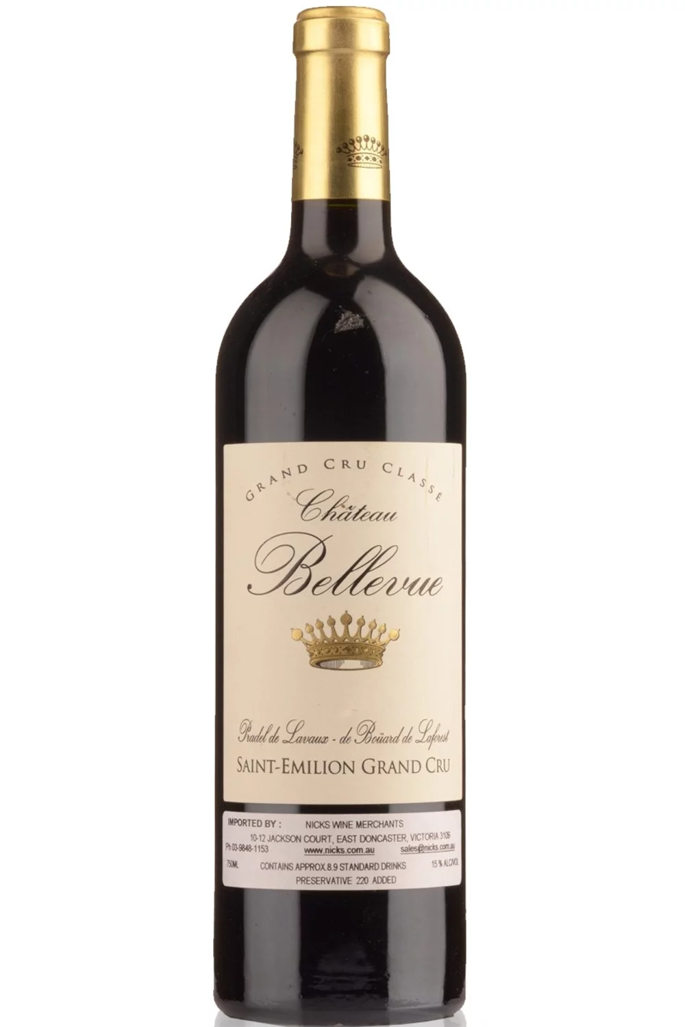 Chateau Bellevue Saint-Emilion Grand Cru