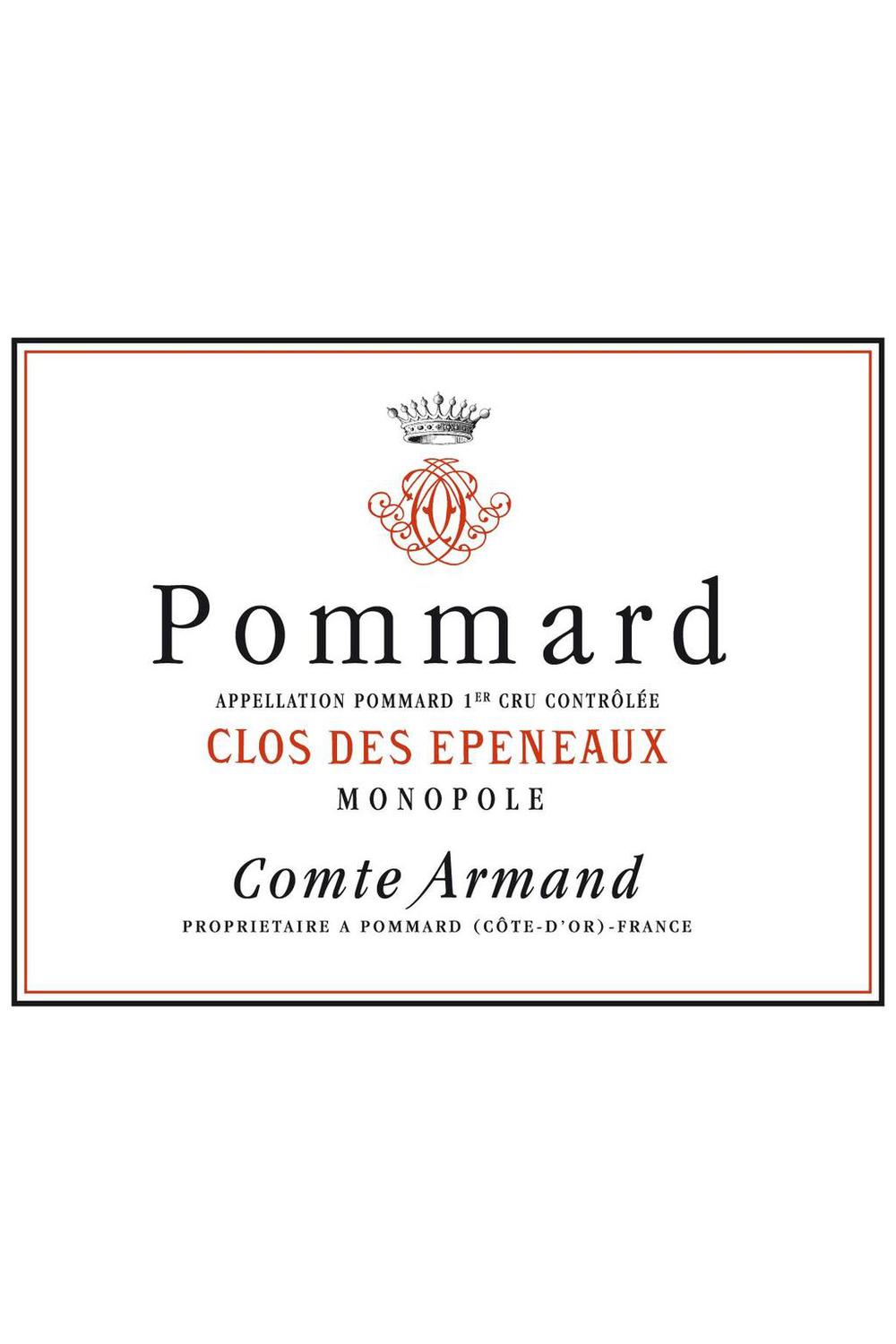 Comte Armand Pommard Clos des Epeneaux Monopole Premier Cru