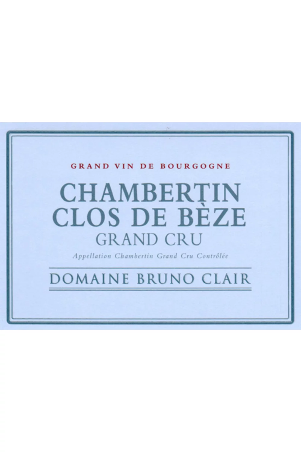 Domaine Bruno Clair Chambertin Clos de Beze Grand Cru