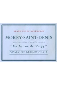 Domaine Bruno Clair Morey-Saint-Denis En La Rue de Vergy