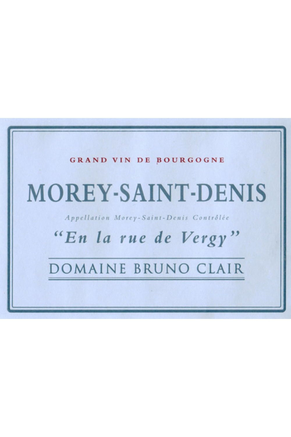 Domaine Bruno Clair Morey-Saint-Denis En La Rue de Vergy