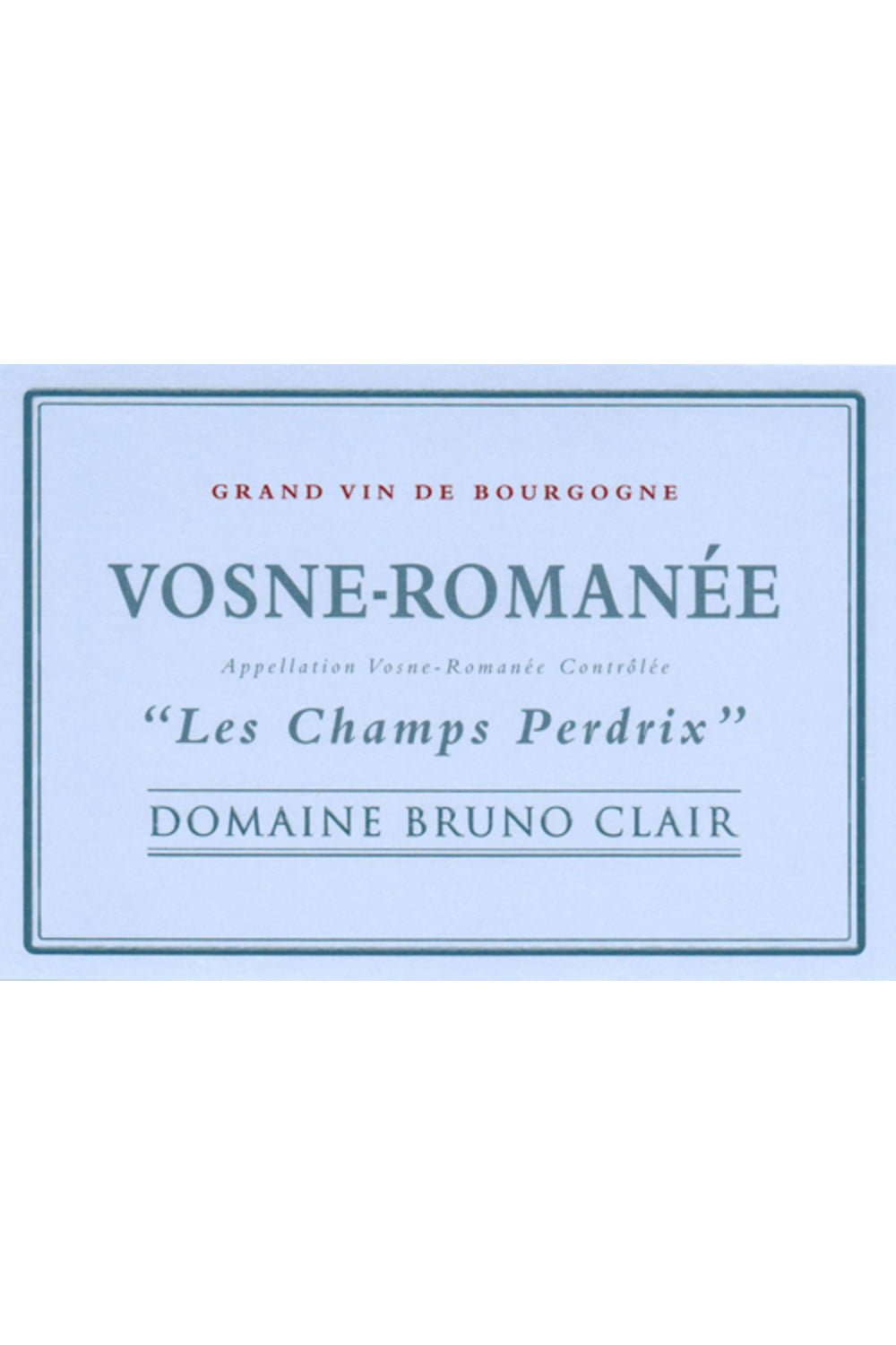 Domaine Bruno Clair Vosne-Romanee Les Champs Perdrix Cote de Nuits