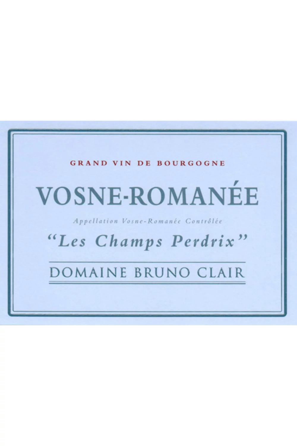 Domaine Bruno Clair Vosne-Romanee Les Champs Perdrix Cote de Nuits