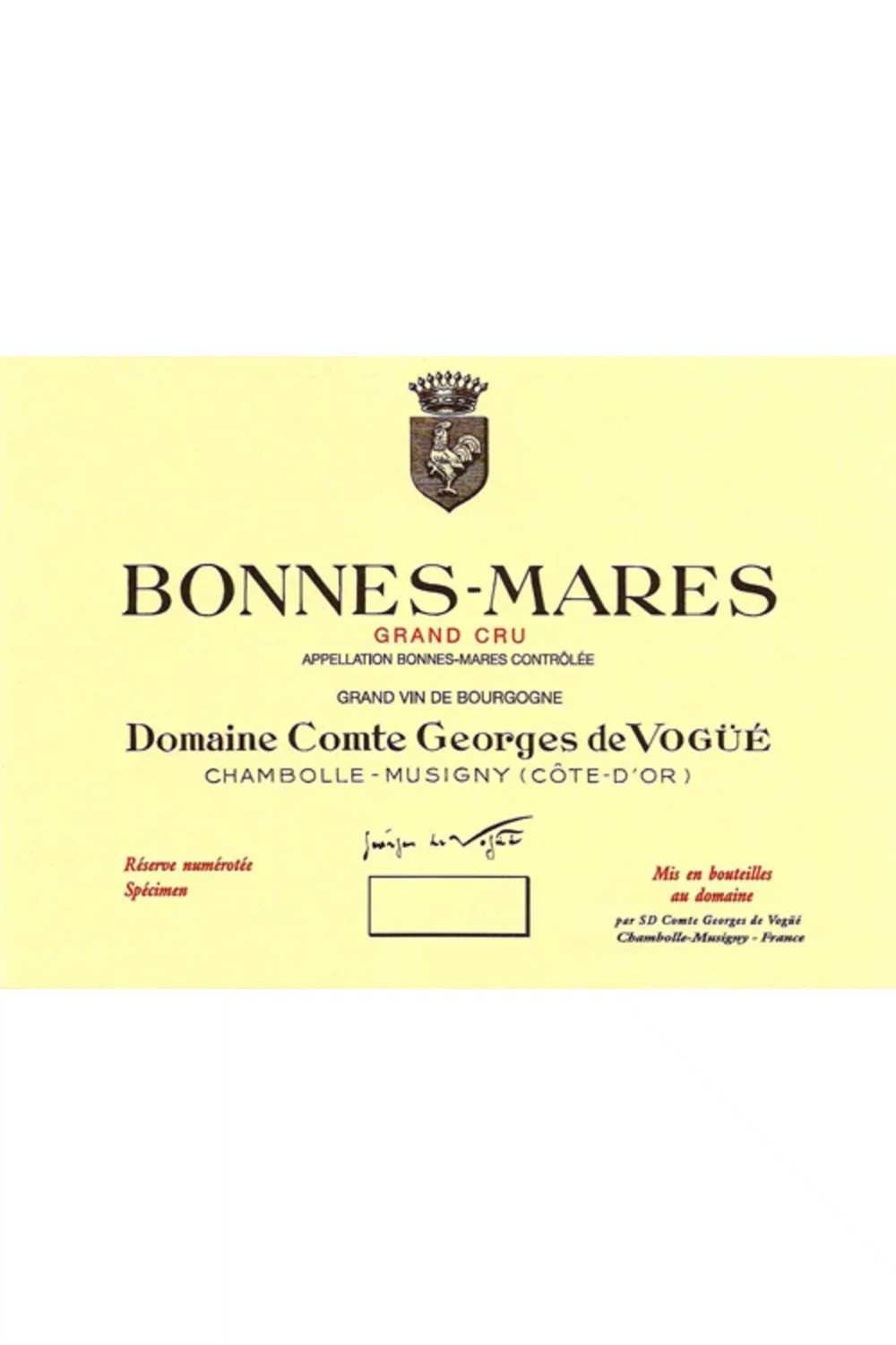 Domaine Comte Georges de Vogue Bonnes Mares Grand Cru