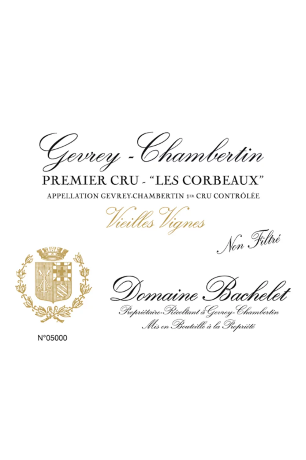 Domaine Denis Bachelet Gevrey Chambertin Les Corbeaux Vieilles Vignes Premier Cru