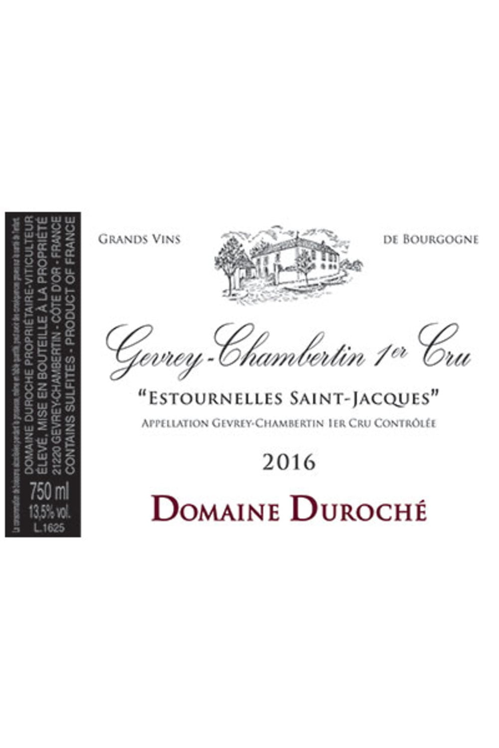 Domaine Duroche Gevrey Chambertin Estournelles Saint Jacques Premier Cru