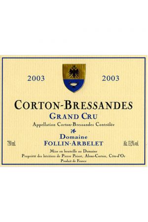 Domaine Follin-Arbelet Corton Les Bressandes Grand Cru
