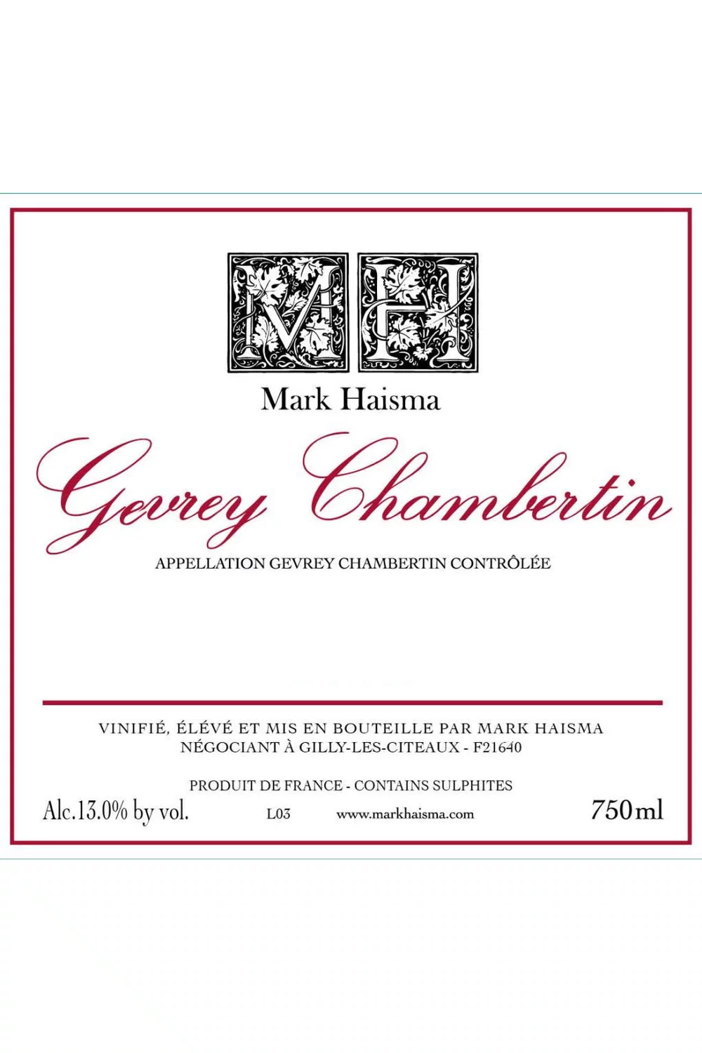 Mark Haisma Gevrey Chambertin