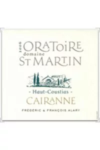 Oratoire St Martin Cairanne Blanc Haut-Coustias