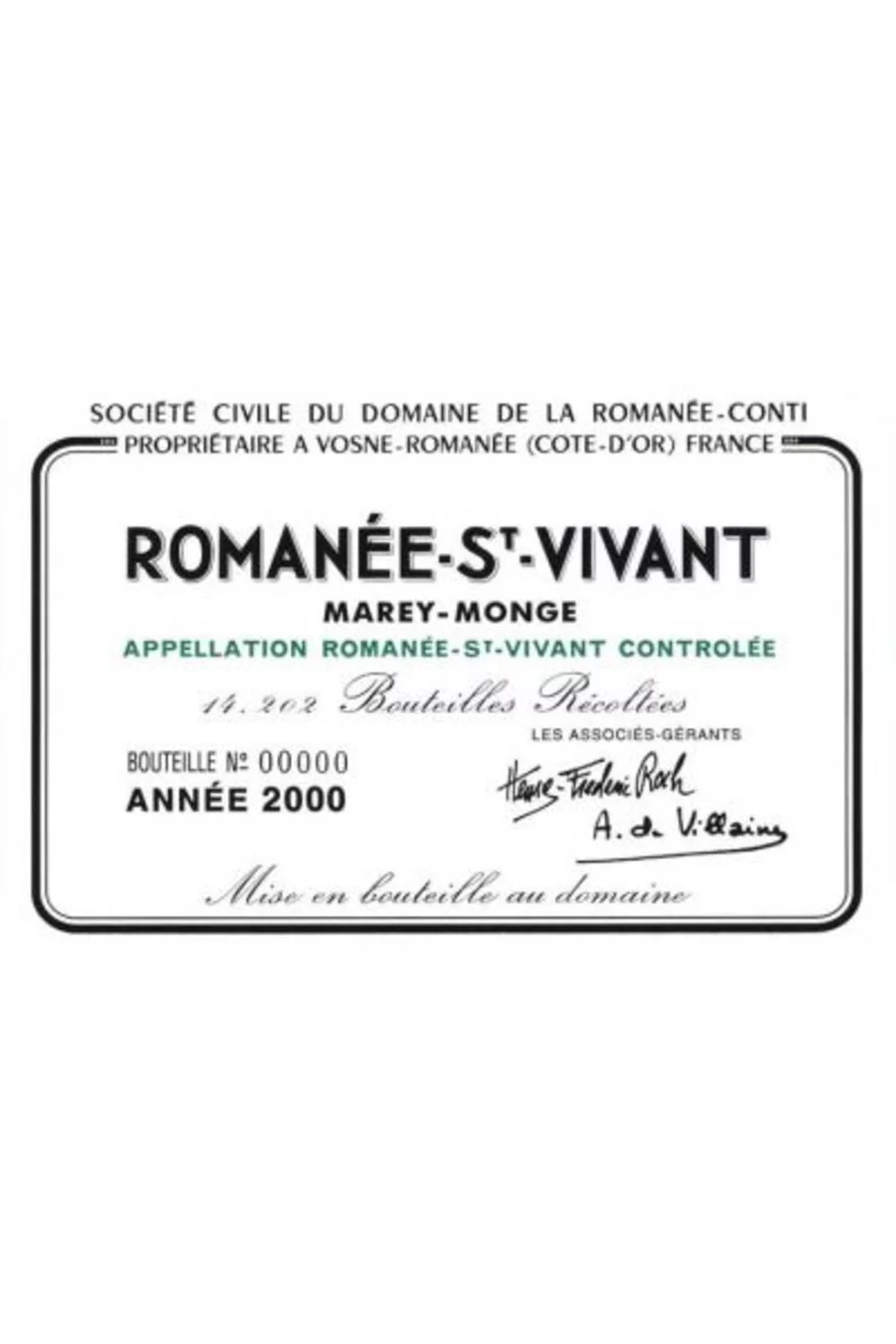 Domaine de la Romanee-Conti Romanee Saint Vivant Grand Cru
